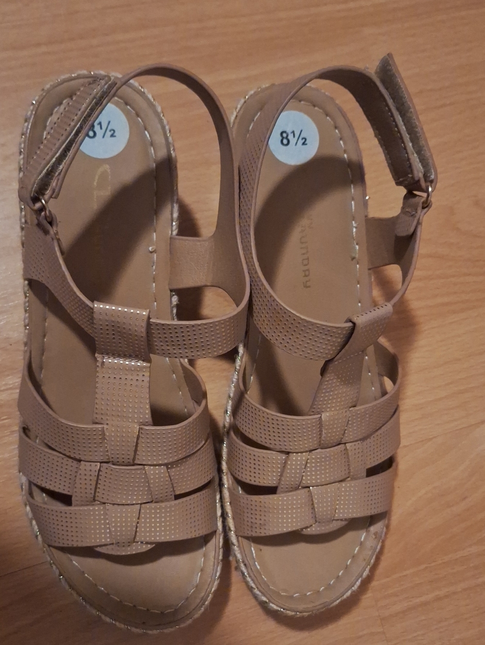 CL by Chinese Laundry Tan Woven Espadrille Sandals